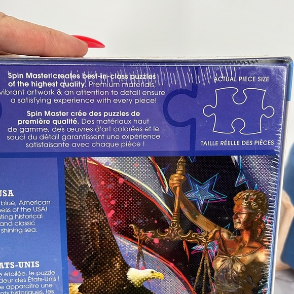 SPIN MASTER 1000 Pc American Patriot Puzzle New Sealed Box 19.25"x26.6" Made USA - Picture 3 of 7